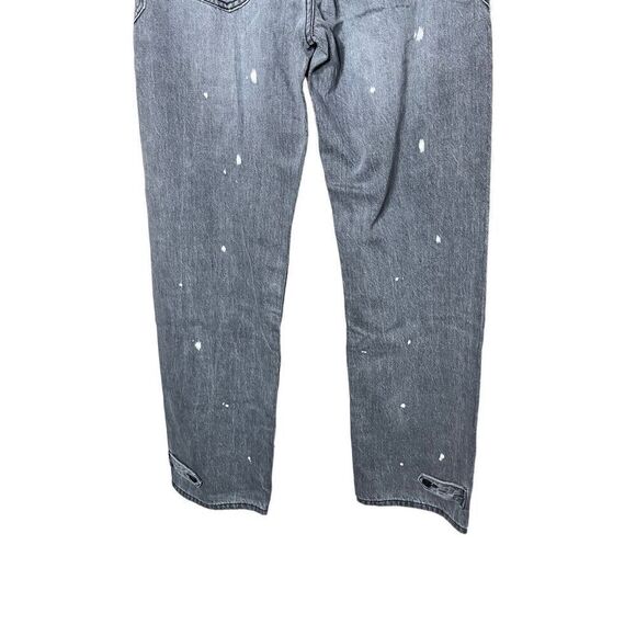 Sandrine Rose Womens Polka Dot Gray Wide Leg Button Fly Buckle‎ Back NWT Size 28 - Picture 9 of 13